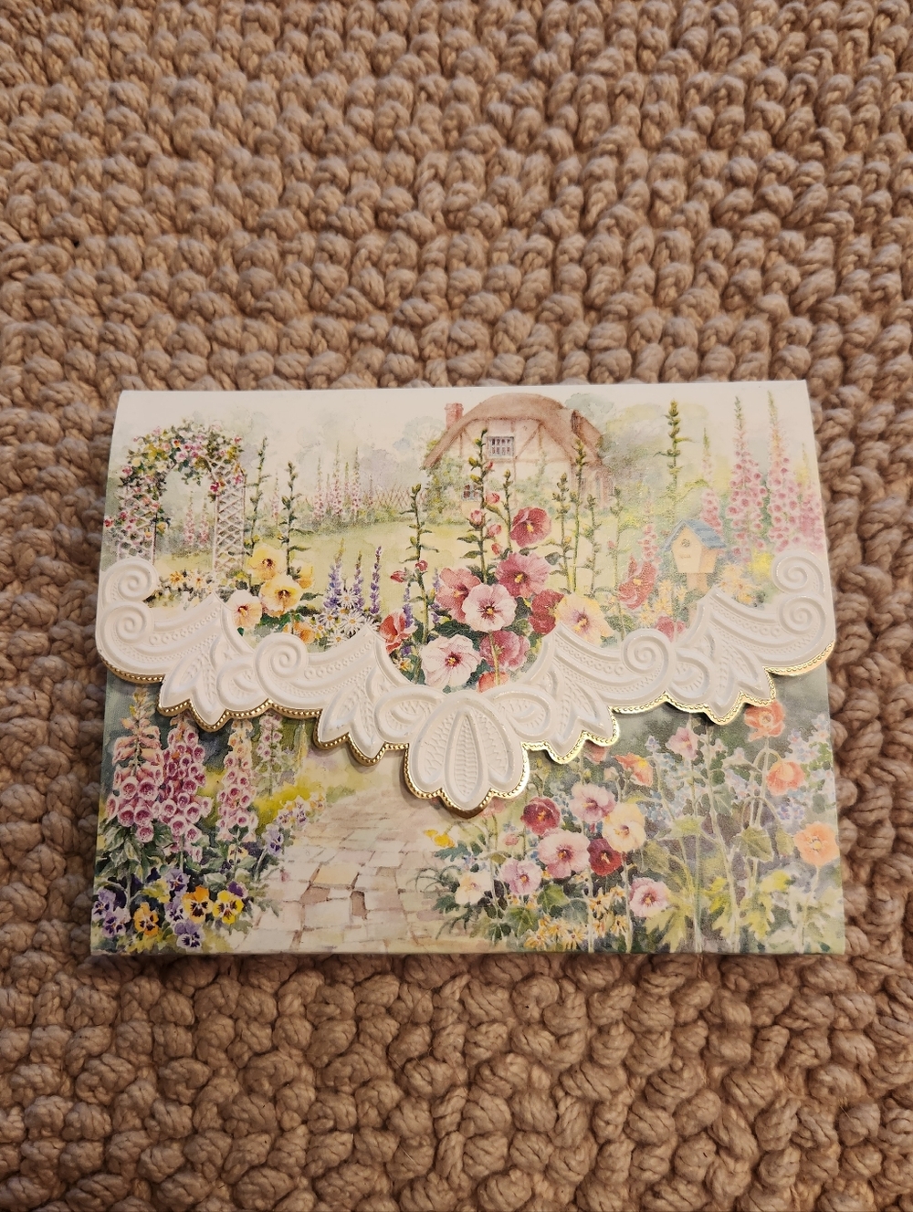 Vintage Carol Wilson’s Meadow/Garden Blank Embossed Notecards & Envelopes (10)